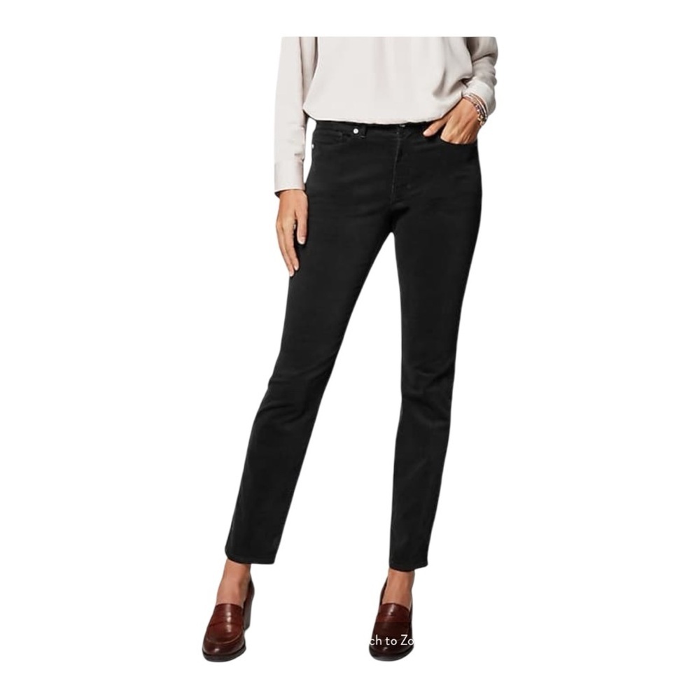 J. Jill Slim Leg Black‎ Corduroy Ankle Pant NWT Size 20 OP1